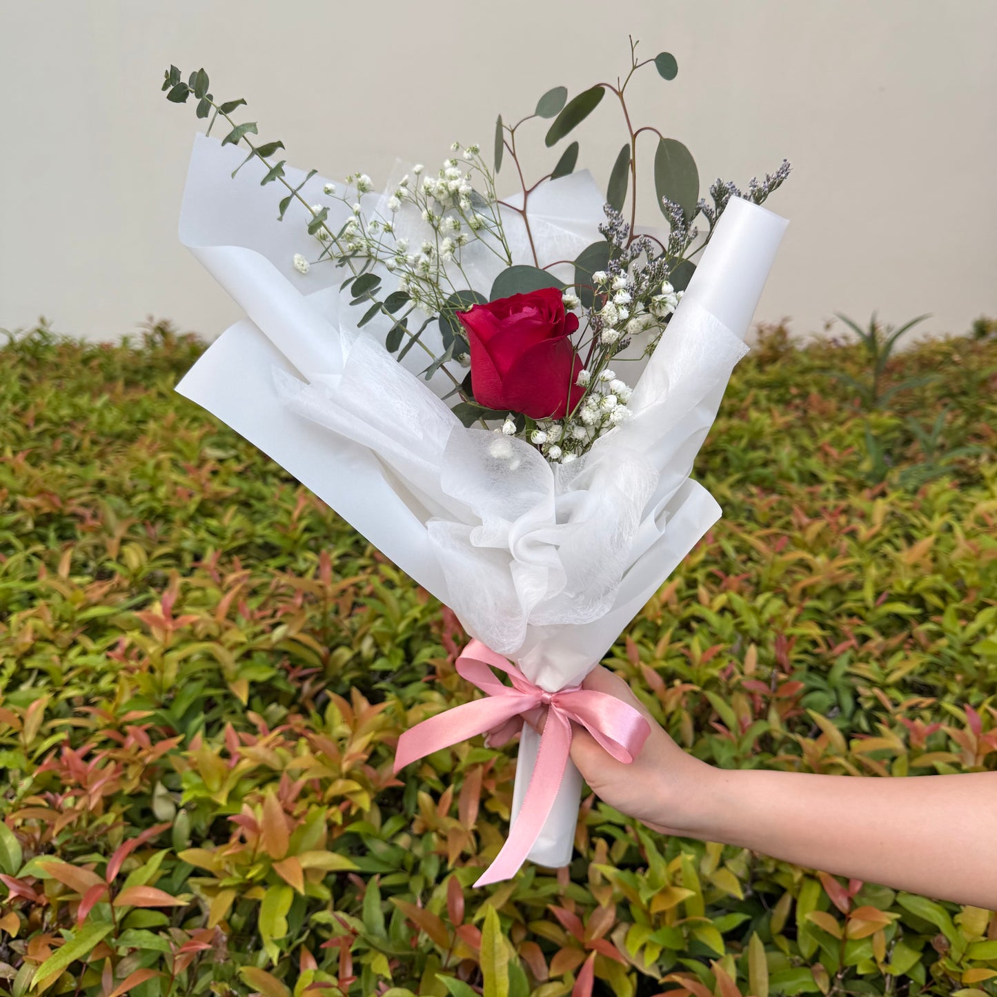 ช่อกุหลาบ 1 ดอก Korea Style